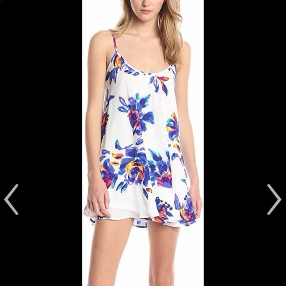 Show Me Your MuMu Bella Mini Swing Dress in Petal Paint